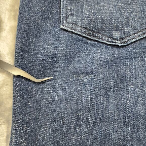 Carhartt Jeans Womens 12 TALL Blue Dark Wash Original Fit Straight Leg Stretch - Picture 7 of 16